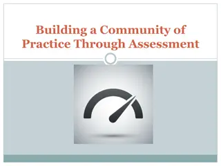 Building a Vibrant Community of Practice Through Effective Assessment