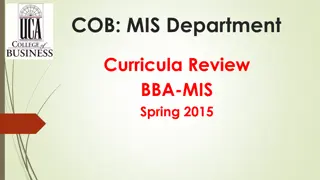 Innovative Curriculum Approaches in BBA-MIS Department Review