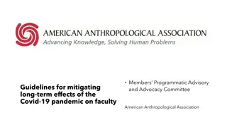 Mitigating Long-Term Effects of Covid-19 on Faculty: AAA Recommendations