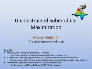 Unconstrained Submodular Maximization Overview