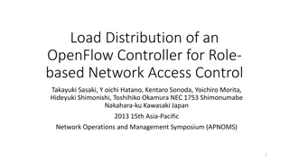 Role-Based Network Access Control with Load Distribution in OpenFlow