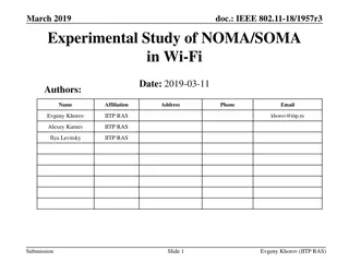 Experimental Study of NOMA/SOMA in Wi-Fi Networks