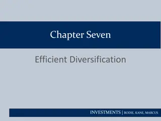 Efficient Diversification in Investments