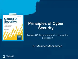 Principles of Cyber Security: Requirements for Computer Protection