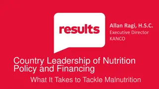 Strategies to Tackle Malnutrition: Advocacy and Policy Initiatives in Kenya