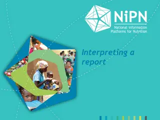 Interpreting a Report for Nutritional Survey Data Analysis