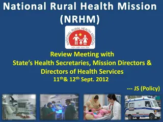 National Rural Health Mission Review Meeting Outcomes 2012