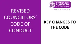 Key Changes to the Revised Councillors Code of Conduct