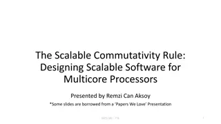Scalable Commutativity Rule: Designing Software for Multicore Processors