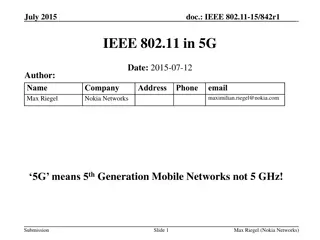 The Evolution of 5G Networks
