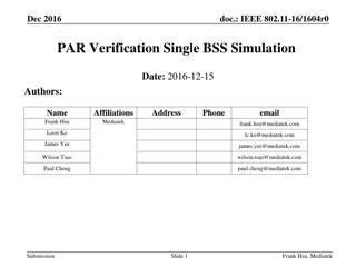 IEEE 802.11ax OFDMA Simulation Results Comparison