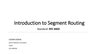 Introduction to Segment Routing Standard Overview