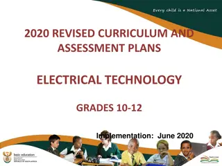 2020 Revised Curriculum and Assessment Plans for Electrical Technology Grades 10-12