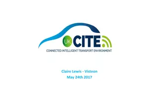 UK CITE Project Overview: Trialling Mixed Road Types and Speeds up to 70mph