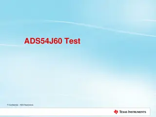 Advanced Signal Processing Test Results for ADS54J60