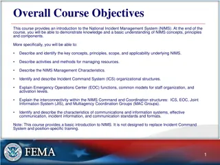Introduction to National Incident Management System (NIMS) Course Overview