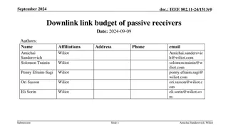 Passive Reception of Downlink for AMP-Only Devices