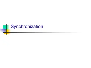 Synchronization and Mutual Exclusion in Distributed Systems