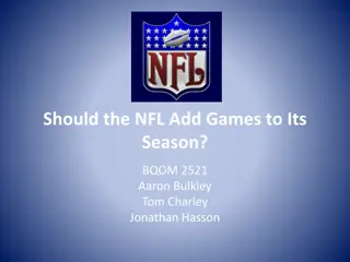 NFL Season Extension Proposal: Adding Games and Impact Analysis