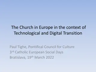 The Church in Europe: Navigating Technological and Digital Transition