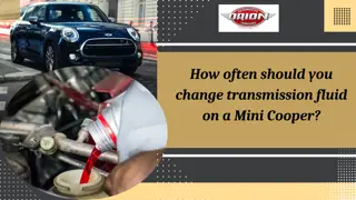 How often should you change transmission fluid on a Mini Cooper