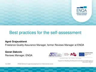 Effective Strategies for Self-Assessment in Quality Assurance