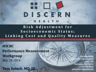 Risk Adjustment for Socioeconomic Status in Healthcare Measurement