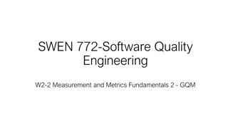 Measurement and Metrics Fundamentals in Software Quality Engineering