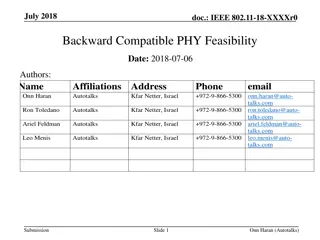 IEEE 802.11-18: Backward Compatible PHY Enhancements Explained