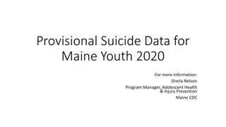 Maine Youth Suicide Data 2020 Overview