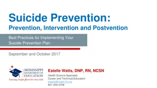 Implementing Suicide Prevention Best Practices