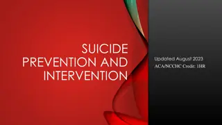 Suicide Prevention and Intervention in Texas: Latest Updates and Standards