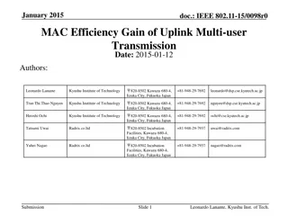 Analysis of MAC Efficiency Gain in Uplink Multi-user Transmission
