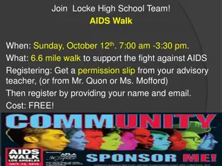 Raise Awareness Against AIDS with Locke High School Team at the AIDS Walk
