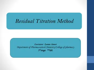 Residual Titration Method for Zinc Oxide Assay in Pharmacy