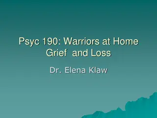 Grief: Coping with Loss and Emotions