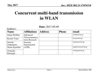Enhancing Wireless LAN Through Multi-Band Transmission