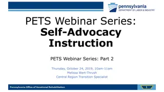 Empowerment through Self-Advocacy Instruction: PETS Webinar Insights