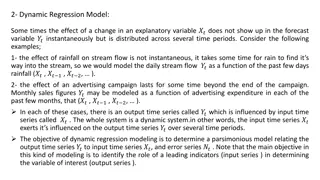 Dynamic Regression Models and Koyck Model