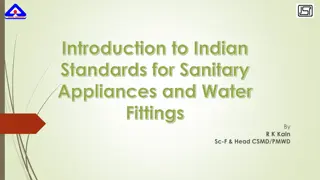 Indian Standards for Sanitary Appliances and Water Fittings Overview