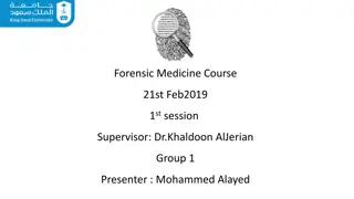 Forensic Medicine Course: Adolescent Opioid Case Study and Toxicology Discussion