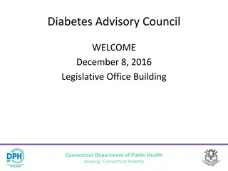 Connecticut Diabetes Advisory Council Meeting Updates Dec 2016