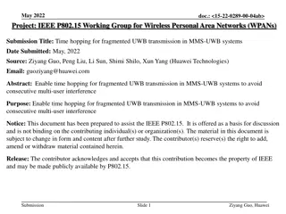 Advanced UWB Transmission Techniques for MMS Systems