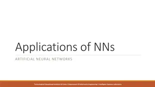 Neural Networks Applications and Projects at TEI Crete