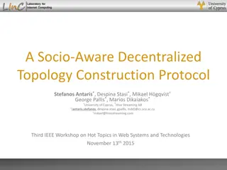 Decentralized Topology Construction Protocol for Social Networks