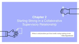 Effective Strategies for Collaborative Supervisory Relationships