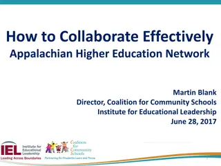 Effective Collaboration Strategies in Higher Education Networks