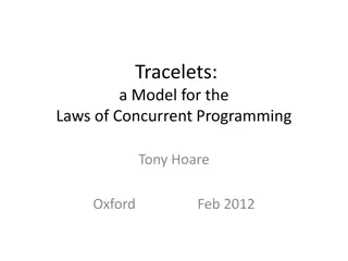 Laws of Concurrent Programming - Tracelets Model by Tony Hoare