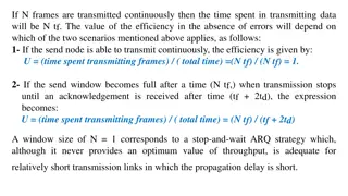 Efficiency and Throughput in Data Communication Systems