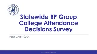 College Attendance Decisions: Survey Insights & Demographics